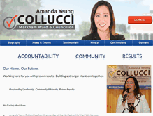 Tablet Screenshot of amandacollucci.com